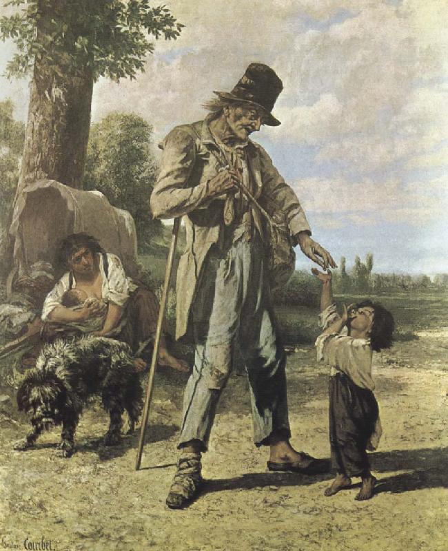 Gustave Courbet Beggar France oil painting art